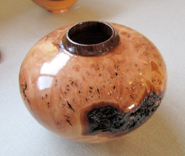 Burr hollow form by Graham Holcroft